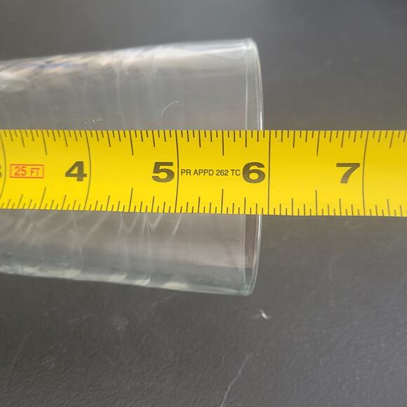 Set of 2 Libbey Wavy Drinking Glass 6 high Wave pattern 16 oz Very Nice - Picture 10 of 11